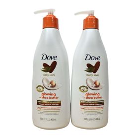 Dove Body Love Pampering Body Lotion Shea Butter for Silky, Smooth Skin Softens & Smoothes Dry Skin 13.5oz | 2 Pack