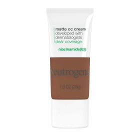 Neutrogena Clear Coverage Flawless Matte CC Cream, Cinnamon, 1 oz