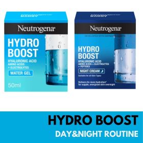 Neutrogena Hydro Boost Hydration Routine: Water Cream & Serum, 2 Items