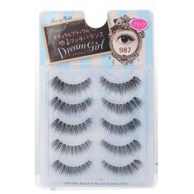 BEAUTY WORLD - Dream Girl Nylon Eyelash - # 987 Natural Black 981226 5pairs