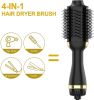 One Step Hot Air Brush 1000w Styler and Volumizer Hair Straightener Curler Comb Electric Ion Blow Dryer Brush Household Hot Comb with Free Gift