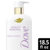 Dove Vitality Renewal Firming Body Wash 4% Restoring Serum with Collagen All Skin Type, 18.5 oz