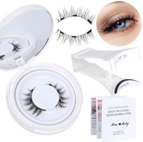 Magnetic Suction False Eyelashes Little Devil Supernatural Magnet Suit (option: UBS073-1pair Eyelash Plus White Clip)