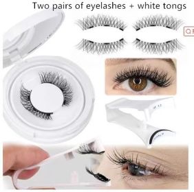 Magnetic Suction False Eyelashes Little Devil Supernatural Magnet Suit (option: UBS083-2pair Eyelash Plus White Clip)