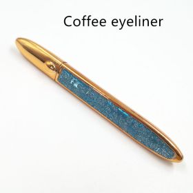 False Eyelashes Self-adhesive Eyeliner Multicolor (option: Blue leather-Coffee)