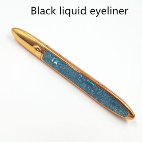 False Eyelashes Self-adhesive Eyeliner Multicolor (option: Blue leather-Black)