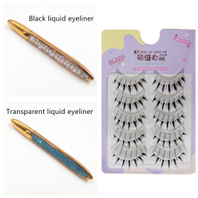 False Eyelashes Self-adhesive Eyeliner Multicolor (option: C Set-Set)