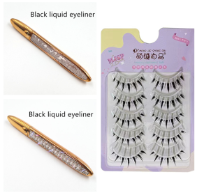 False Eyelashes Self-adhesive Eyeliner Multicolor (option: B Set-Set)