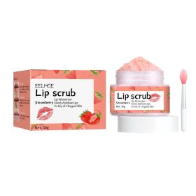 EELHOE Strawberry Lip Scrub, Moisturize Lips, Prevent Dry Crack, Moisturize Dead Skin, And Fade The Corners Of Lips (option: 4pcs)