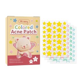 Wiieey Acne Patch Series Downplaying Acne Pockmarks Spots Cleansing Closed Mouth Multi-style Graphic Acne Patch (option: Star style)