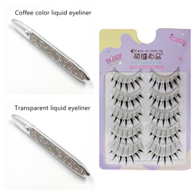 False Eyelashes Self-adhesive Eyeliner Multicolor (option: A Set-Set)