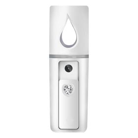 Mini Facial Steamer; Portable Handheld USB Facial Humidifier; Steamer Hydrating Beauty Device For Face Hydrating; Skin Care; Makeup (Style: With Mirror)