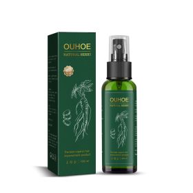 OUHOE Ginseng Hair Growth Lotion Ginseng Moisturizing Hair Care Hair Growth Spray (Color: 2pcs)