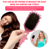 Curl Defining Brush,Boar Bristle Hair Brush Styling Brush for detangling,combing and shaping men and women