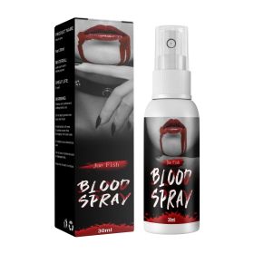 Jue Fish Plasma Spray Plasma Fake Blood Vampire Zombie Blood Simulation Blood Decoration Film And Television Makeup Props (option: 1pcs)