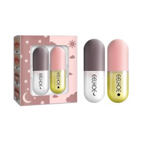 EELHOE Day And Night Lip Moisturizing Capsule, Hydrates Increases Lip Elasticity And Volumizes Lip Duller Lip Plump Lip Liquid (option: 4pcs)