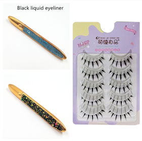 False Eyelashes Self-adhesive Eyeliner Multicolor (option: D Set-Set)