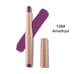 New Monochrome Lipstick Eyeshadow Stick Makeup (option: 108Amethyst)